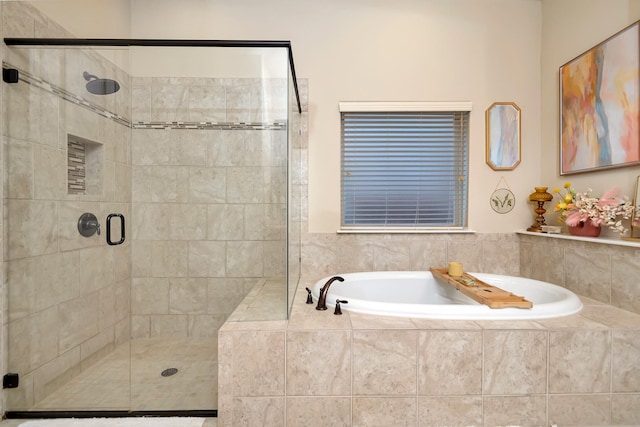 1844 Halifax St, Roanoke, TX 76262 - full bath featuring a garden tub and a stall shower
