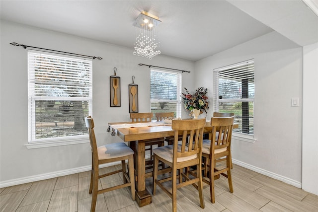 view of dining area