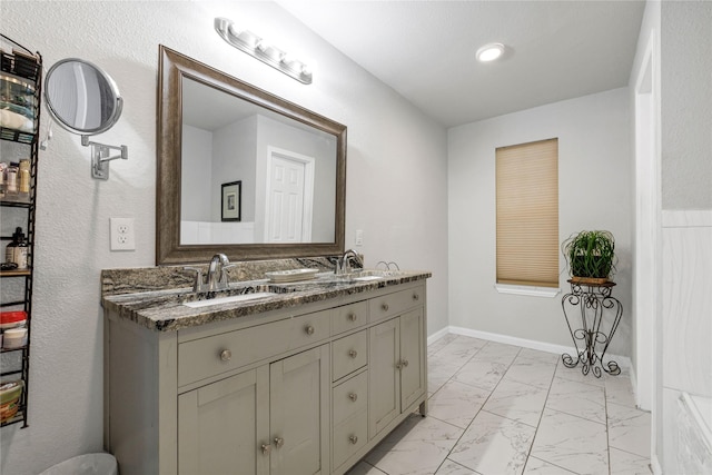 bathroom featuring vanity