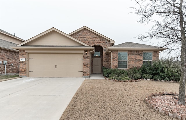 ranch-style home with a garage