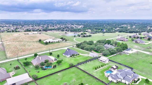 drone / aerial view featuring a rural view