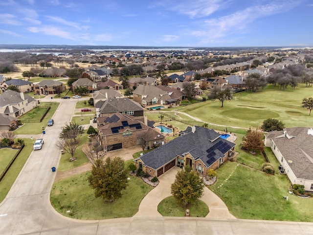 bird's eye view featuring a residential view