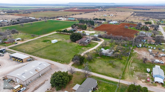 bird's eye view featuring a rural view