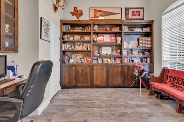 7728 County Road 1205, Rio Vista, TX 76093 - office featuring wood finished floors