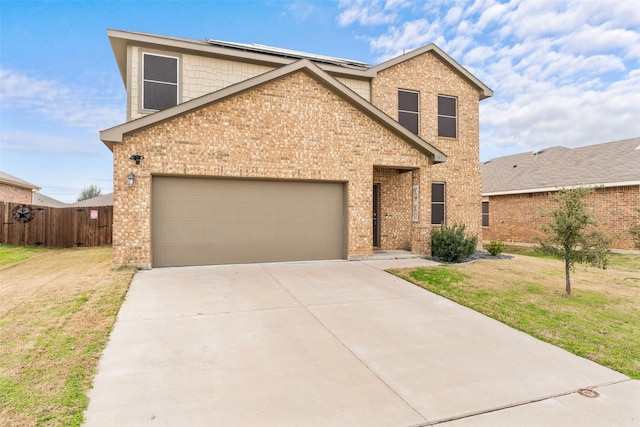 view of front of house with a front yard