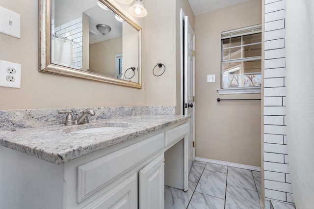 bathroom with vanity