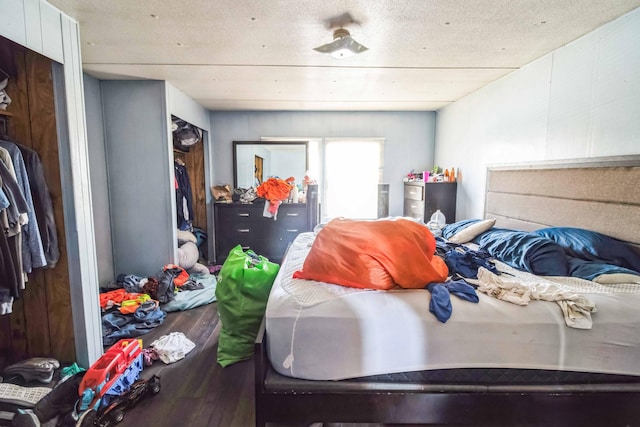 bedroom featuring wood-type flooring