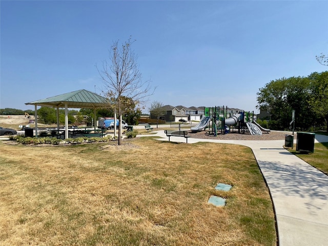 231 Marsh Ln, Princeton, TX 75407 - view of playground featuring a gazebo and a lawn