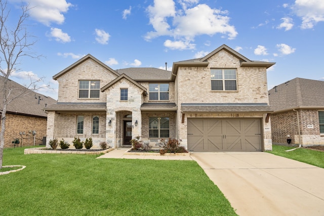 6201 Cheshire St, Celina, TX 76227 - view of front facade with a garage and a front lawn
