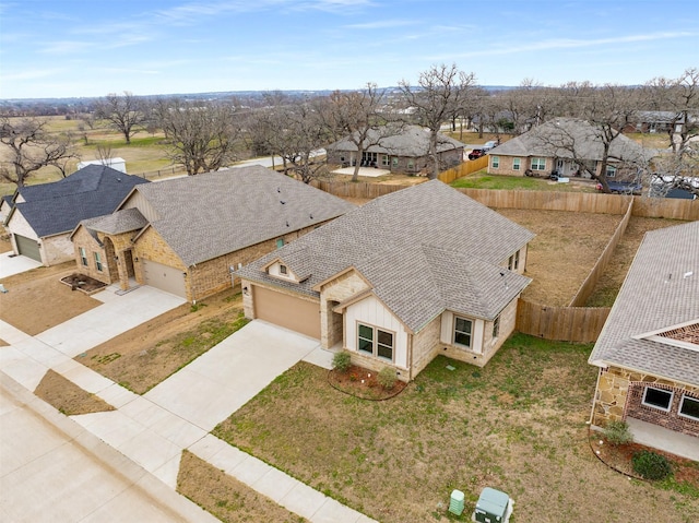 drone / aerial view featuring a residential view