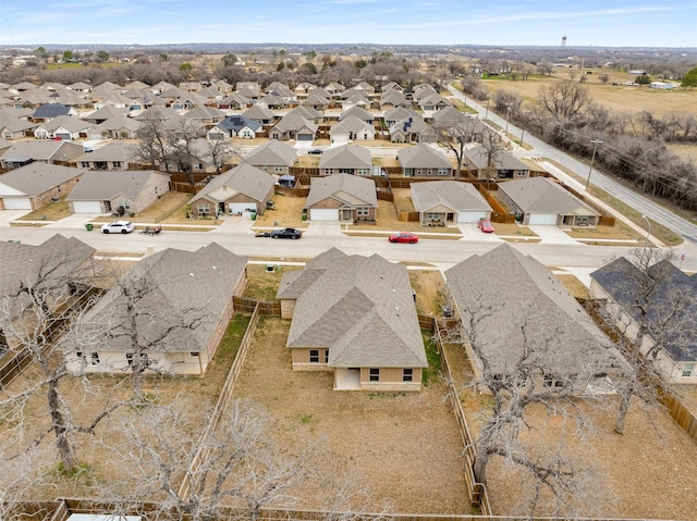 drone / aerial view with a residential view