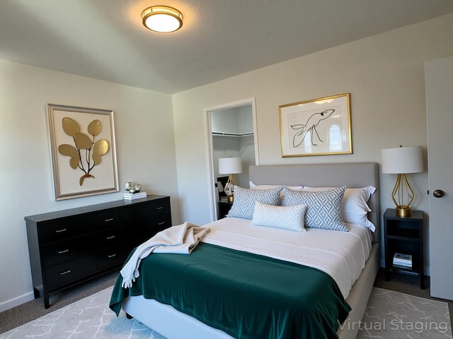 12009 Saddlehorn Ln, Mansfield, TX 76063 - carpeted bedroom with a walk in closet and a closet