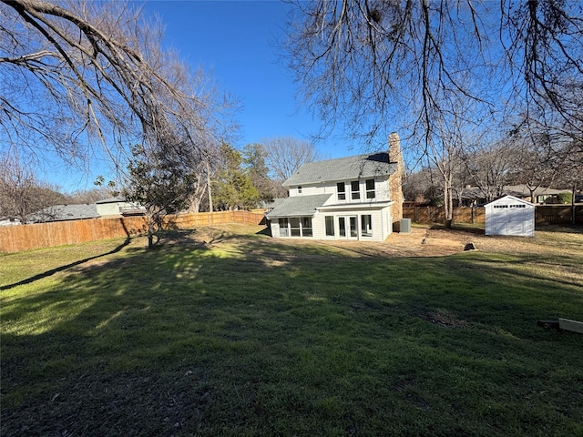 12009 Saddlehorn Ln, Mansfield, TX 76063 - view of yard with french doors