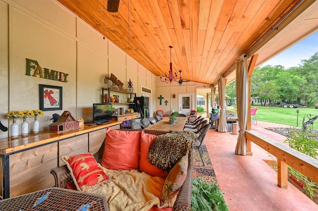 206 Pueblo Dr E, Lake Kiowa, TX 76240 - view of patio