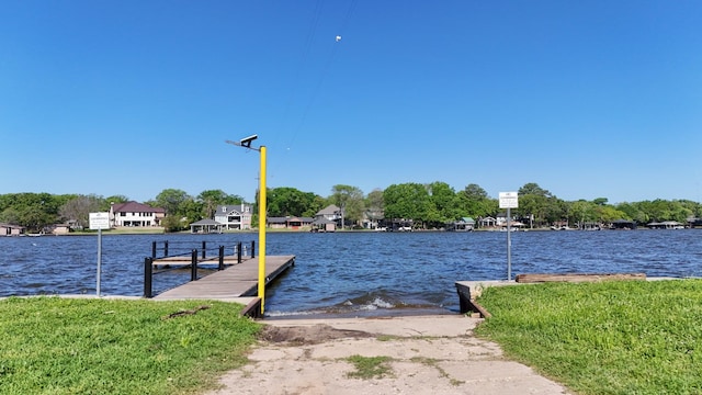 11298 Cedar Dr, Mabank, TX 75156 - dock featuring a boat ramp and a water view