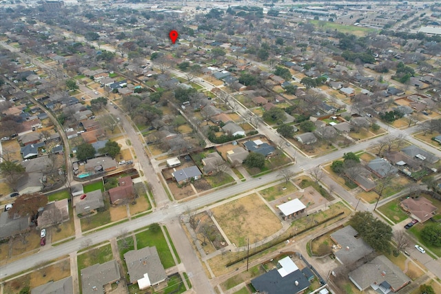 bird's eye view featuring a residential view