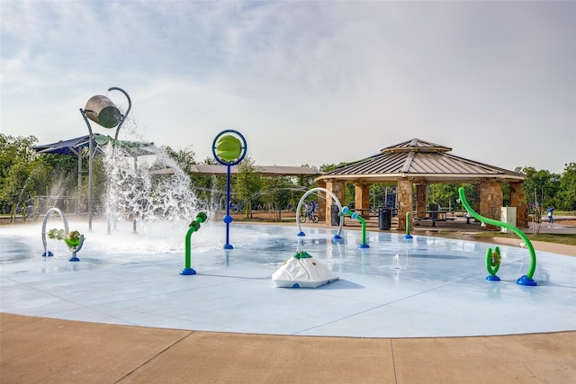 surrounding community with a gazebo