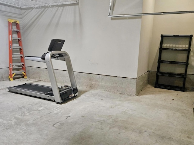 view of workout area