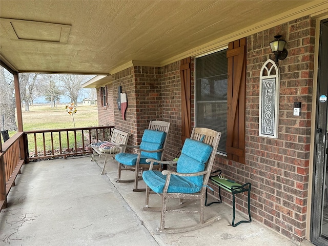 view of patio / terrace featuring a porch