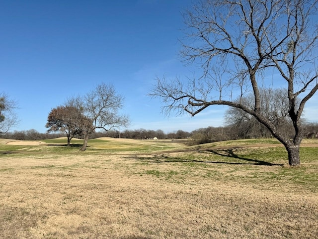 view of yard with a rural view