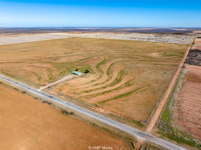 bird's eye view featuring a rural view