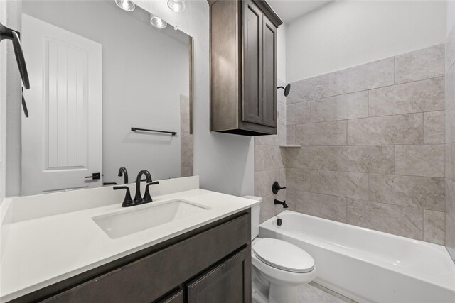 3915 Southern Oaks Dr, Royse City, TX 75189 - bathroom featuring toilet, vanity, and  shower combination