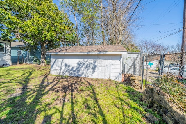 exterior space featuring fence