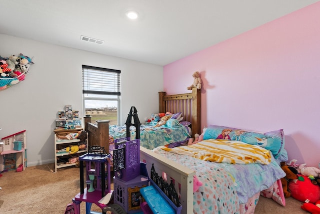 bedroom with carpet flooring