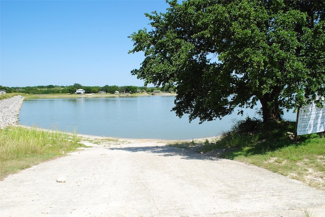 view of water feature