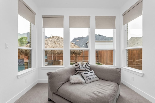 view of sunroom