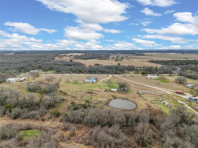 bird's eye view featuring a rural view