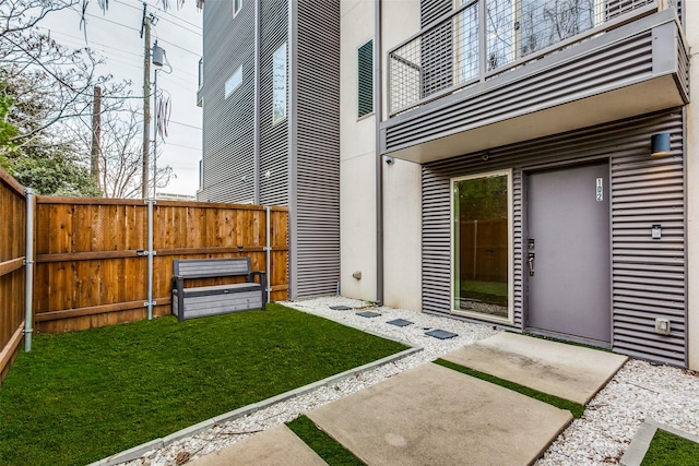 exterior space with a patio