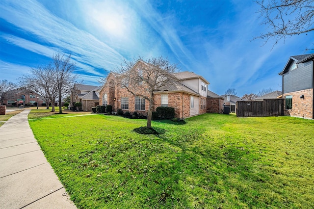 view of home's exterior featuring a lawn