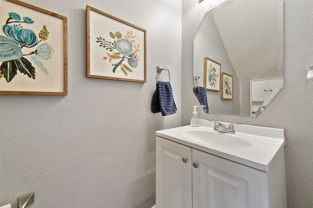 728 Oriole Dr, Saginaw, TX 76131 - bathroom with a textured wall and vanity