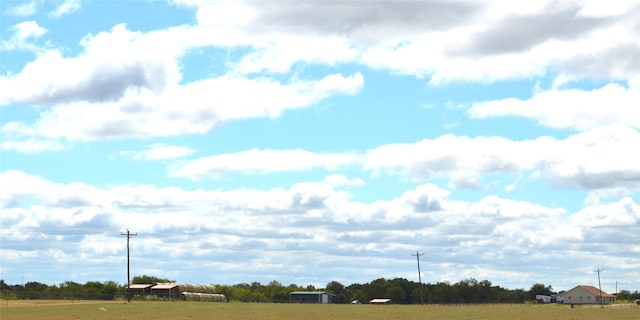 view of street featuring a rural view