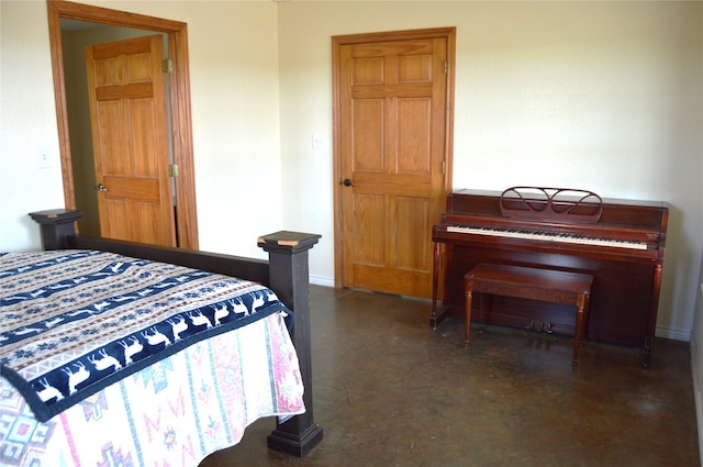 bedroom with baseboards