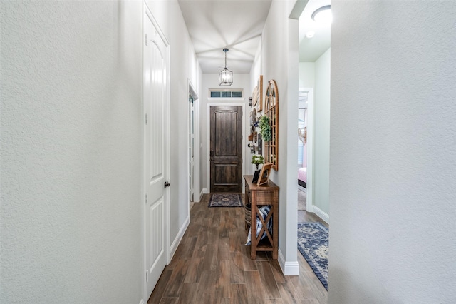 interior space featuring dark hardwood / wood-style floors