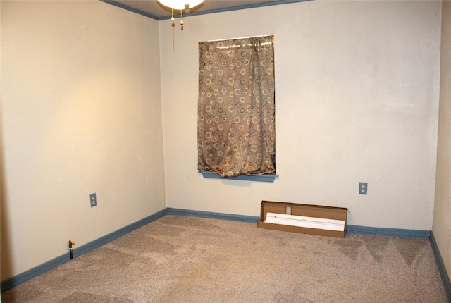 unfurnished room with carpet