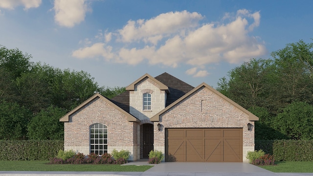 view of front of house featuring a garage