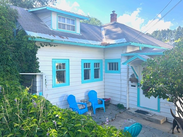 rear view of property with a patio