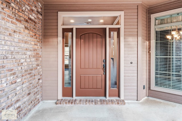 view of entrance to property