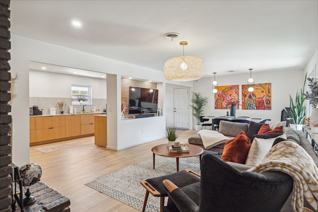 9704 Lanward Dr, Dallas, TX 75238 - living room with light wood-type flooring