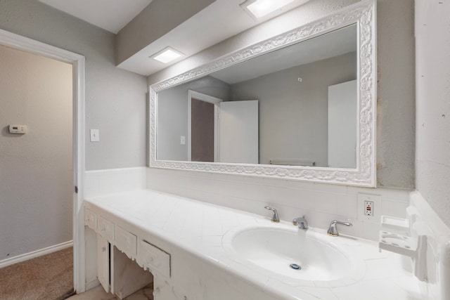 bathroom with vanity