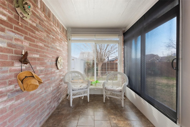 view of sunroom