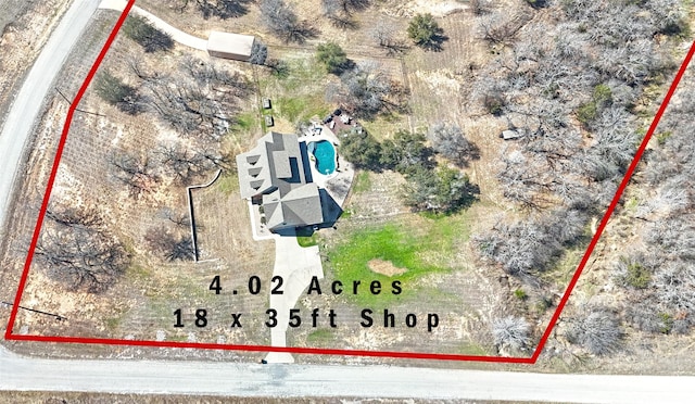 birds eye view of property