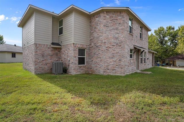 721 Prairie Creek Dr, Princeton, TX 75407 - back of house with a yard and central air condition unit
