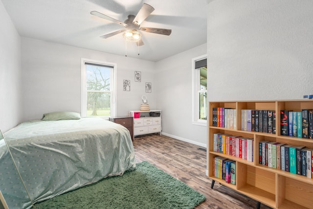 bedroom featuring wood-type flooring