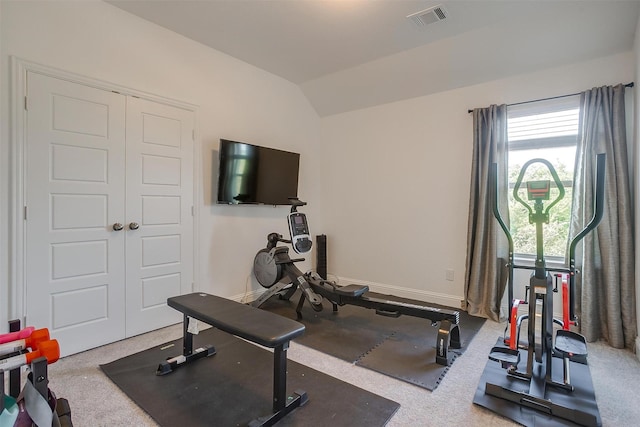 517 Ramon St, Burleson, TX 76028 - workout area with vaulted ceiling and baseboards