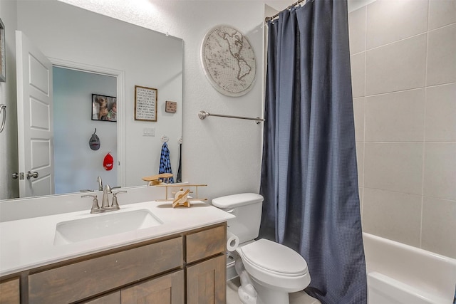 517 Ramon St, Burleson, TX 76028 - bathroom with vanity and shower / bath combination with curtain