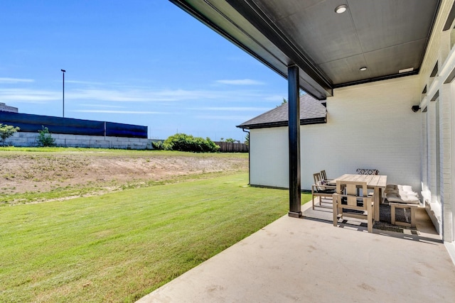 2770 Fireside Dr, Midlothian, TX 76065 - view of green lawn with a patio